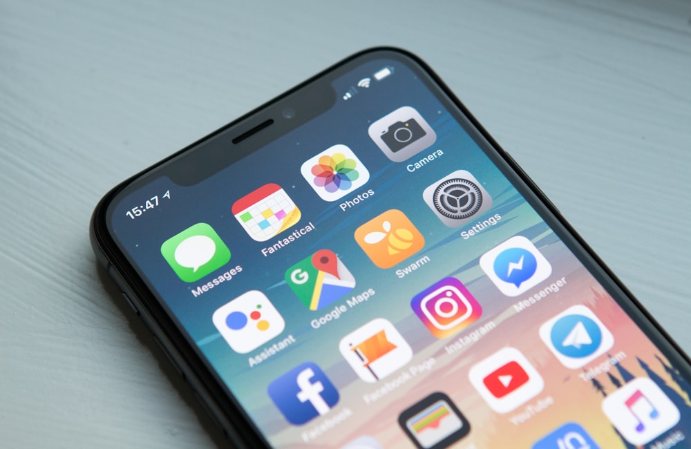 Aplicativo mobile em um smartphone